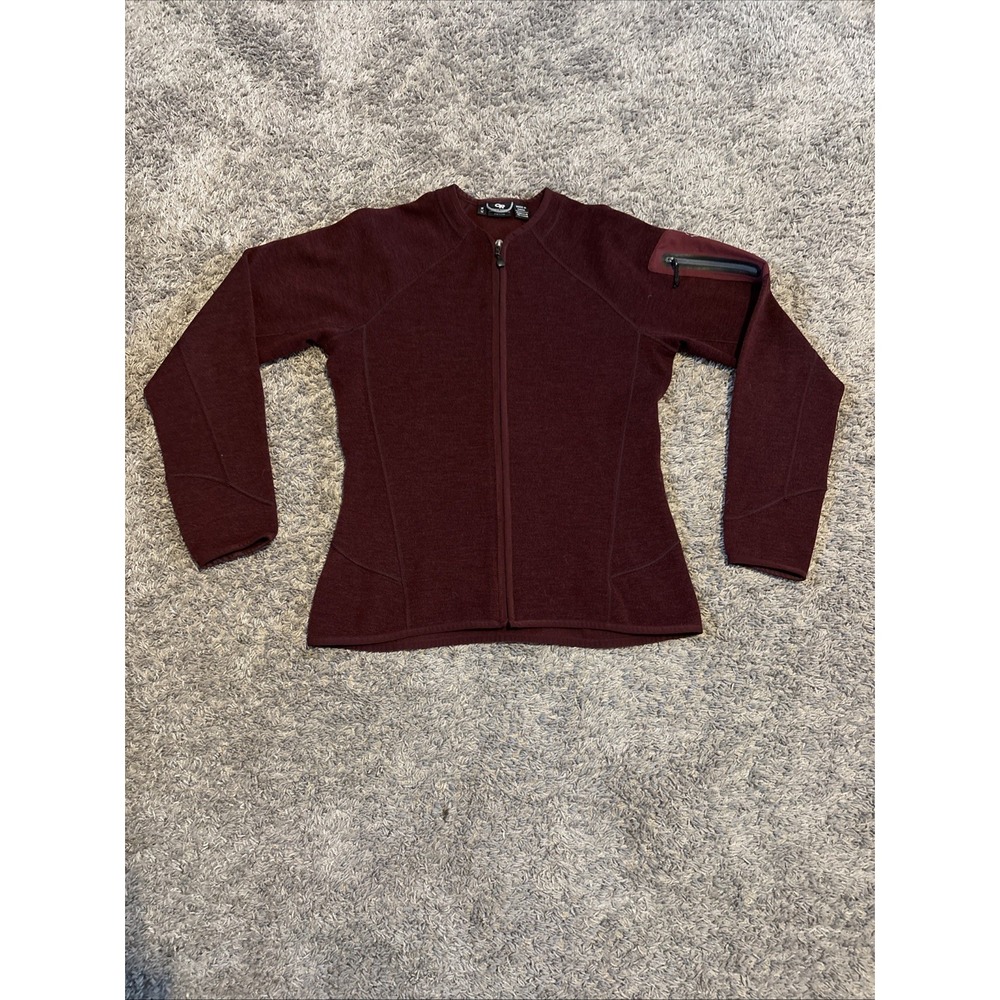 Outdoor Research Burgandy‎ Softshell Jacket Women's Size M Medium Purple